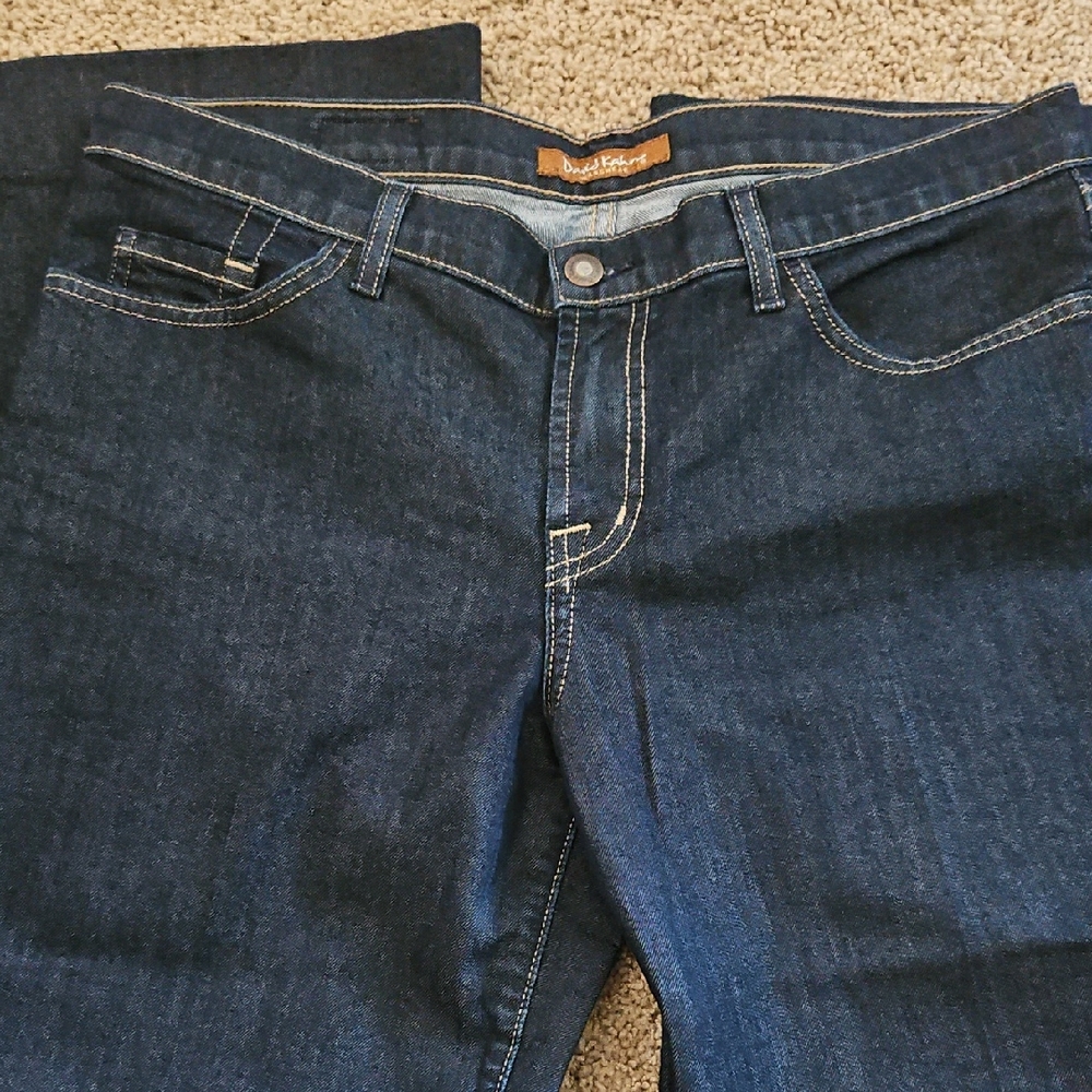 David Kahn Deep Indigo Straight Leg Jeans